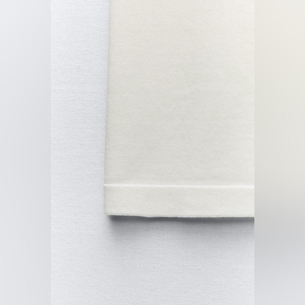 Zara White Stretchy High Rise Knit Skirt Size Small - Picture 5 of 5